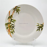 Assiette plate en porcelaine blanche 7,5 pouces, design moderne, écologique, pour restaurant, hôtel, maison, salle à manger