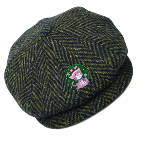Vente en gros de casquettes Gatsby en tweed de laine personnalisées Cabbie Ivy Hats Baker Boy 8 Panels Casquettes Gavroche pour hommes - Product Image 5