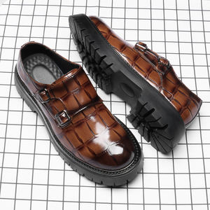 Zapatos de Cuero para Hombre, Zapatos Casuales de Plataforma, Zapatos de Cuero con Hebilla a la Moda - Product Image 2