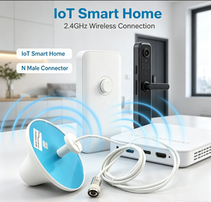 Antena Omnidireccional de Techo <span class=keywords><strong>Aurara</strong></span> Yu 2.4GHz 5G, Conector Hembra N, Interior, LoRa/LPWAN, IP67, Ganancia de 7dBi, para Dormitorios, Pasillos, IoT - Product Image 5