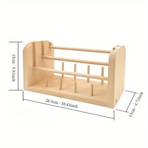 Support <span class=keywords><strong>de</strong></span> rangement en bois pour bobines <span class=keywords><strong>de</strong></span> fil et <span class=keywords><strong>de</strong></span> <span class=keywords><strong>laine</strong></span> domestiques, support <span class=keywords><strong>de</strong></span> présentation pour fils à coudre et à tricoter, porte-fils, filière - Product Image 6