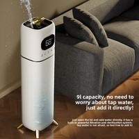 Humidificateur domestique grande capacité sur pied avec technologie ultrasonique intelligente pour la purification de l'air