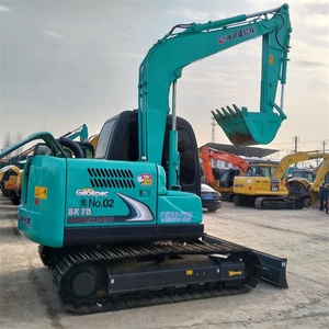 Japón diseño original EPA CE certificado KobelCO 7,5 Ton SK75 oruga excavadora usada Mini excavadora agrícola vendida a bajo costo - Product Image 2