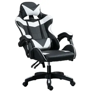 หมุนสบายกลับ PC คอมพิวเตอร์เกม Racing Gaming Chair ราคาถูกมีท้าวแขน