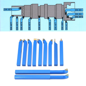11PCS Metal Carbide <strong>CNC</strong> <strong>Lathe</strong> <strong>Tools</strong> Carbide Brazed Tipped Bit Cutting Set Kits Welding Turning <strong>Tool</strong> Holder - Product Image 5