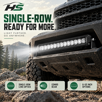 HSSH LED-Lichtleiste 6-50 Zoll 30W-250W Einreihige Linsenoptik Kombi-Strahl Offroad-Fahrlicht für LKW SUV Jeep 4x4