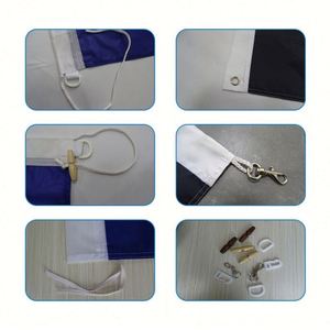 Drapeaux publicitaires en polyester durable avec impression de logo personnalisée de haute qualité, bannières de taille et de forme personnalisées, mât de drapeau en aluminium promotionnel - Product Image 2