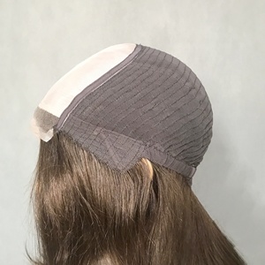 Silicone souple antidérapant de couleur naturelle en haut entièrement fait à la main avec <span class=keywords><strong>prothèse</strong></span> médicale sans colle perruque cheveux humains pour l'<span class=keywords><strong>alopécie</strong></span> des femmes - Product Image 3