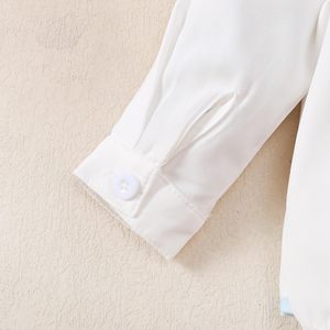 Costume de baptême pour bébé garçon, blanc, à manches longues, sur mesure - Product Image 6