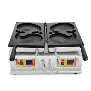 Commercial Electric Waffle Machine Animal Whale Waffle Machine Snack Equipment