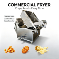 Friteuse Industrielle Commerciale Entièrement Automatique pour Frites, Snacks et Chips de Pommes de Terre en Batch