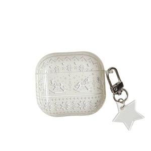 Étui pour écouteurs blanc mat en forme de petit <span class=keywords><strong>cheval</strong></span>, compatible avec les écouteurs de 4e génération et l'étui de protection populaire - Product Image 5