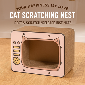 JZ em forma de TV reversível papelão ondulado <span class=keywords><strong>Cat</strong></span> <span class=keywords><strong>Scratcher</strong></span> House Opcional <span class=keywords><strong>Catnip</strong></span> FlatPack <span class=keywords><strong>Cat</strong></span> Trees & <span class=keywords><strong>Scratcher</strong></span> - Product Image 5