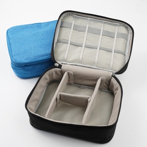Bolsa de Almacenamiento de Cables para Accesorios Electrónicos Digitales, Portátil, de Lujo, de 3 Capas, de Poliéster, con Cierre - Product Image 5