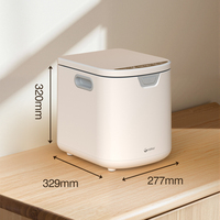 Composteur alimentaire électrique 4,2 L, broyeur de déchets alimentaires électrique, machine à compost de cuisine pour le jardinage