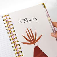 Agenda Cahier Planificateur Relié Rigide Personnalisé Imprimé 2026 2027 Mensuel Hebdomadaire Quotidien Loi d'Attraction Motivationnel avec Dorure à Chaud