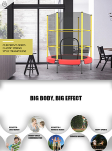 Tấm Bạt Lò Xo Thể Dục Trẻ Em Trong Nhà Ngoài Trời <span class=keywords><strong>55</strong></span> <span class=keywords><strong>Inch</strong></span> Với Lưới An Toàn Để Bán - Product Image 5