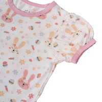 Meilleure vente grenouillère en bambou et élasthanne avec logo personnalisé pour bébé fille nouveau design de robe en tissu de bambou vêtements souples pour bébé fille à manches courtes