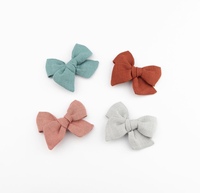 Bandeau en lin pour bébé fille, élastique, fait à la main, pour nouveau-né