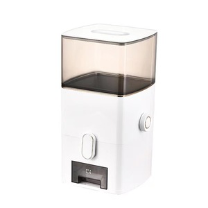 <b>Rice</b> Storage <b>Container</b> 12 Catties Airtight Insect Proof Moisture Proof Food Grade Rectangle Classic White Grey Transparent - Product Image 5