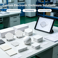 Boîtier de capteur intelligent en plastique blanc sur mesure moulé par injection, boîtier d'appareil IoT, boîte électronique OEM ODM