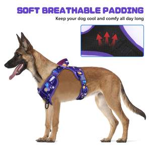 เสื้อกั๊กสัตว์เลี้ยงแบบไม่มีสายดึงปรับได้สะท้อนแสงนุ่มสำหรับสุนัขพันธุ์เล็กขนาดกลางขนาดใหญ่การฝึกกลางแจ้ง - Product Image 5