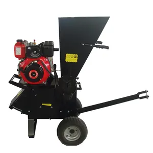 Speedy Hot selling large professional portable mobile atv garden 15hp diesel engine disk forest machinery wood chipper for sale