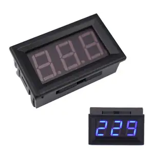 Alta Qualidade 70V-500V AC Azul LED Digital Display Medidor de Tensão 2 Fio 0.56 Polegada 3 Bit LED Voltímetro Digital para Casa