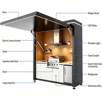 Maison conteneur mobile respirante et résistante aux intempéries, design moderne, garantie 3 ans, pour usage hôtelier extérieur, de forme carrée