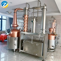 Systèmes de distillation ZJ : Alambics traditionnels et à colonne en cuivre haute performance, Alambic à colonne moderne pour distillerie, Alambic tout-en-un