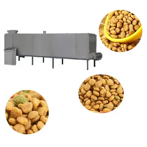 pet food machine humanized design high efficiency pet food production line with flavoring machine