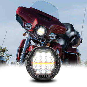 Emark DOT approuvé 7 pouces phare LED avec clignotant Amer pour les motos Harley Davidson Cruiser Touring Indian <span class=keywords><strong>Scount</strong></span> - Product Image 1