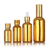 Flacon de parfum électroplaqué 10ml 15ml 20ml 30ml 50ml 100ml, flacon en verre argenté ou doré avec pompe pulvérisatrice à fine brume