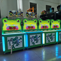 Machine de jeu bon marché pour enfants machine de jeu taupe Whacker Crazy Fight Frog pour enfants machine de jeu d'arcade intérieure à pièces