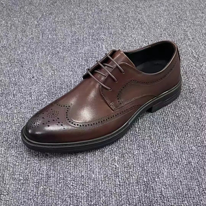 Chaussures Richelieu décontractées de haute qualité pour hommes 2026, en cuir véritable, design intemporel, imperméables et respirantes - Product Image 6