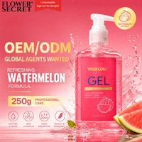 FLOWER SECRET Gel Post-Épilation Pastèque 250g Apaisant Hydratant Réparateur Non Collant OEM Marque Privée
