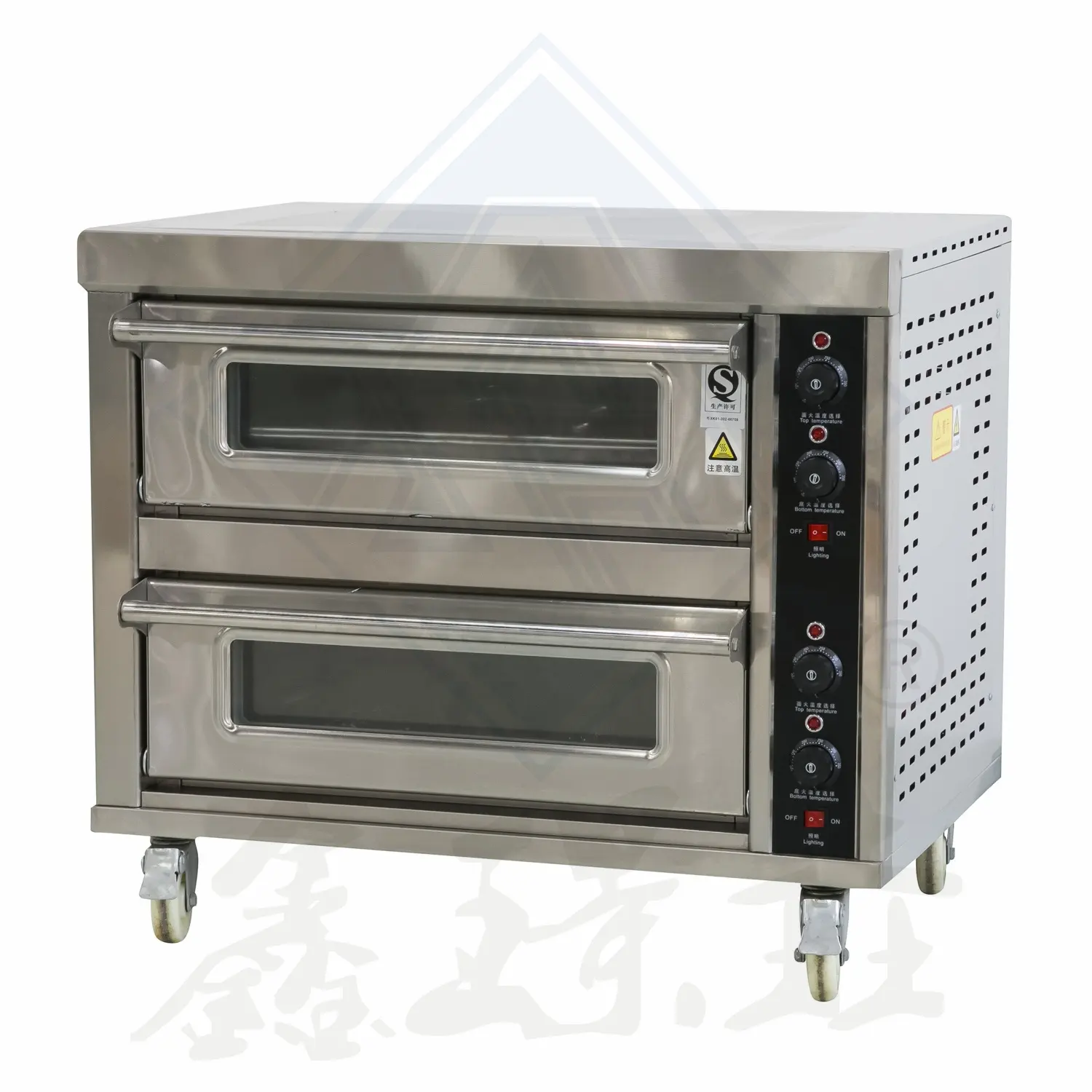 Ovens bakery equipment commercial oven gas and electric double deck pizza oven