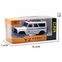 Coche de Metal Fundido a Presión a Escala 1:36, Lada Niva 2105 Clásico de Policía y Bomberos Rusos, Modelo YZ901-J de YZ Model, para Niños