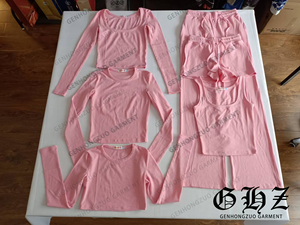 Completo Lounge da <span class=keywords><strong>Donna</strong></span> Personalizzabile in Cotone e Rayon Micro Costolato: Top <span class=keywords><strong>a</strong></span> Canotta, Pantaloncini e <span class=keywords><strong>Pantaloni</strong></span> <span class=keywords><strong>a</strong></span> Gamba Dritta - Set 2 Pezzi Estivo <span class=keywords><strong>Donna</strong></span> 2025 - Product Image 3