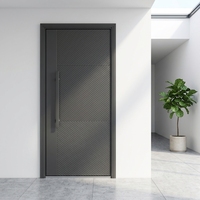 Portes d'entrée en verre modernes pour villa et appartement, en acier inoxydable, anti-effraction, manuelles, extérieures