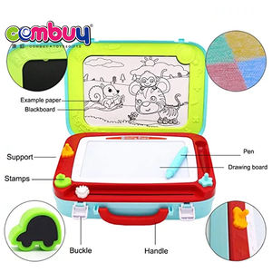 Двусторонний чемодан художественные игрушки для рисования письменные доски для детей - Product Image 4