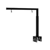 Support de signalisation en acier inoxydable robuste en forme de L, réglable en hauteur, pour étagère de magasin, gondole AnHeng D113