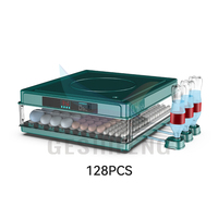 Incubateur à œufs de poulet de type rouleau, capacité 128 œufs, petit incubateur automatique pour l'éclosion des œufs