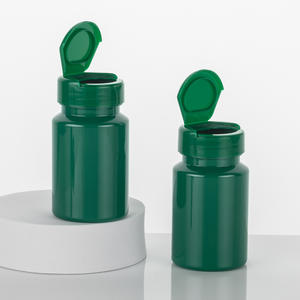 <span class=keywords><strong>Suplemento</strong></span> nutricional PCR PET botella para píldora tableta de vitamina Cápsula de polvo con tapa de rosca grado alimenticio Color rojo verde - Product Image 6