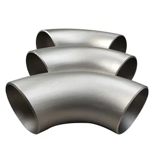 Factory manufacturer Food Grade 19mm/25/32/38/45/51mm 316/304 steel Butt Weld Elbow Pipe Fitting