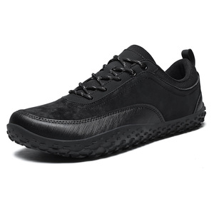 Chaussures de randonnée basses à lacets pour hommes, à bout large, style pieds nus, avec semelle extérieure en caoutchouc – Baskets décontractées d'extérieur - Product Image 6