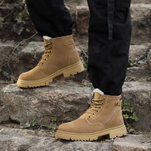 Botas de Invierno para Mujer, de Ante Sintético, Punta Redonda, Antideslizantes, con Suela de Goma Cálida, Entresuela de EVA, Forro de Felpa, Envío Directo - Product Image 3