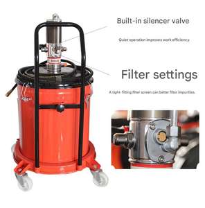 Bomba Inyectora de Grasa Neumática Portátil de Alta Presión de 40L, Bomba de Aceite Automática, Lubricador Neumático, Pistola de Engrase - Product Image 5