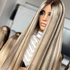 Pelucas de cabello humano Kosher judío recto superior HD europeo de alta calidad para mujeres blancas nudos individuales invisibles transparentes 5,0 - Product Image 1