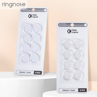 Disques en plastique RINGNOTE 24 mm, paquet de 8, disques en plastique à trous champignon personnalisés de 1 pouce pour carnet, journal, album photo, cartes
